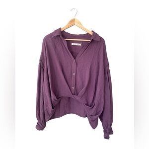 We The Free Purple Rockaway Solid Top